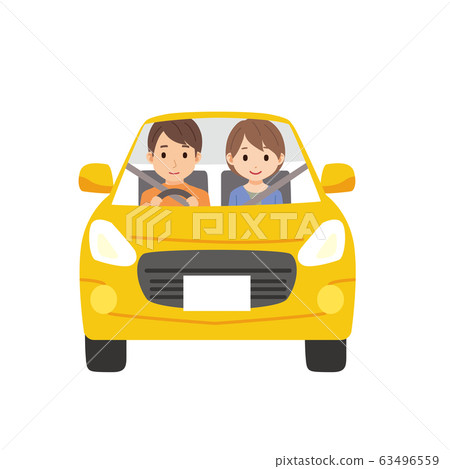Drive, driving, man and woman illustration Drive, driving, man and woman illustration 63496559
