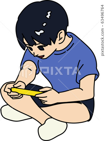 男孩玩遊戲 男孩玩遊戲 63496764