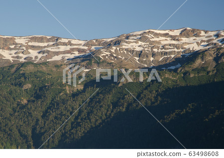 Cliff in the Conguillio National Park of the Araucania Region. Cliff in the Conguillio National Park of the Araucania Region. 63498608