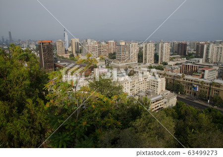 Santiago de Chile from the Santa Lucia hill. 63499273