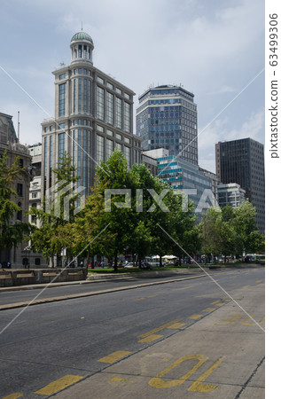 Libertador Bernardo O'Higgins Avenue in Santiago de Chile. 63499306
