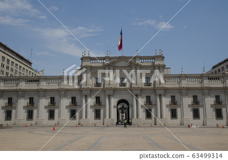 La Moneda Palace in the The Constitution Square. La Moneda Palace in the The Constitution Square. 63499314