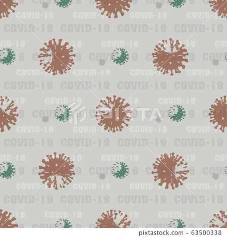 seamless pattern background Coronavirus... - Stock Illustration ...