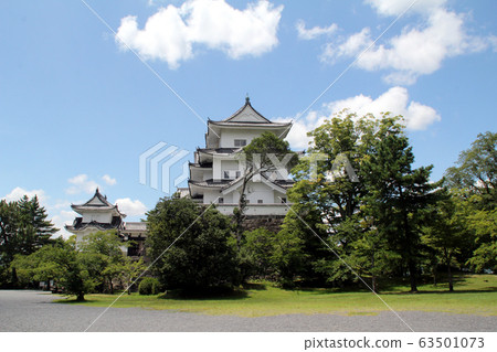 Iga Ueno Castle and the blue sky Iga Ueno Castle and the blue sky 63501073