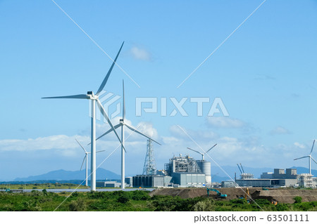 Factory area with wind power Factory area with wind power 63501111