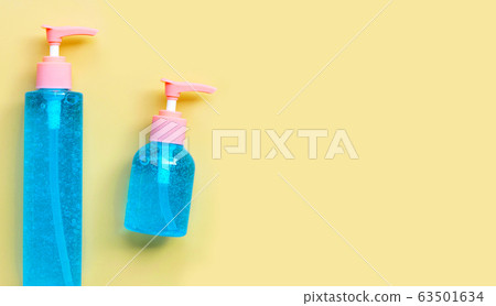 Alcohol hand sanitizer gel in pump bottles 63501634