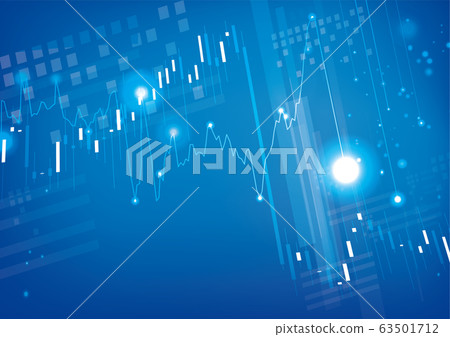 Stock price fluctuation image material 63501712
