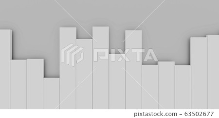 white abstract music equalizer volume frequencie concept visualization 3d illustration render background texture 63502677