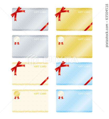 禮品卡框架矢量插圖集 禮品卡框架矢量插圖集 63504518