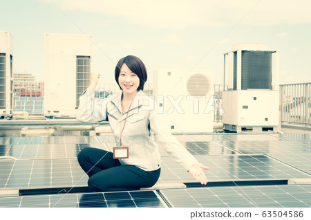 Solar Panel Women Solar Panel Women 63504586
