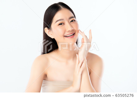 Beautiful Young Asian Woman with Clean Fresh Skin. Beautiful Young Asian Woman with Clean Fresh Skin. 63505276