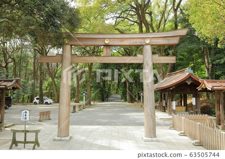Meiji Jingu West approach Torii Meiji Jingu West approach Torii 63505744
