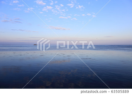 北海道稚內大豆海峽在清晨 63505889