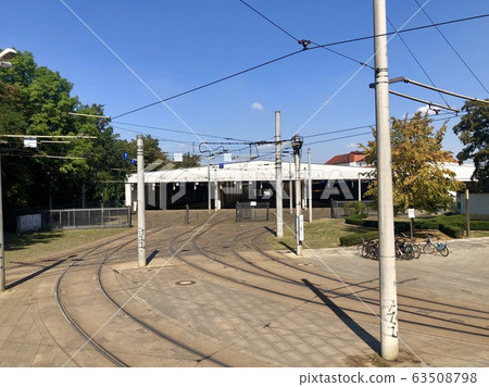 Tram depot in Leipzig, Germany 63508798