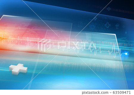 Medical health studio with big flat screens Medical health studio with big flat screens 63509471