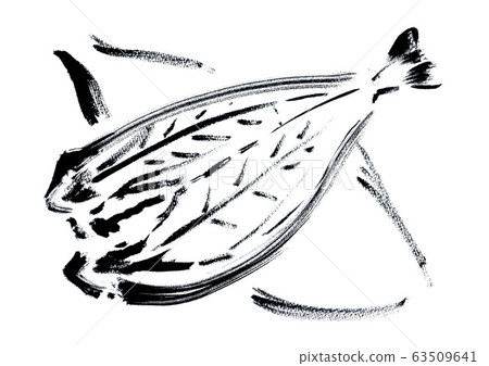 烤，日本料理，早餐，魚菜，插圖，手寫，筆跡，手繪，烤，插圖素材，曲棍球，hokke， 63509641