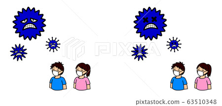 戴口罩是為了驅散病毒，預防感冒等疾病的人 63510348