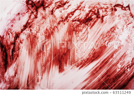 Red bloody marks on white background 63511249