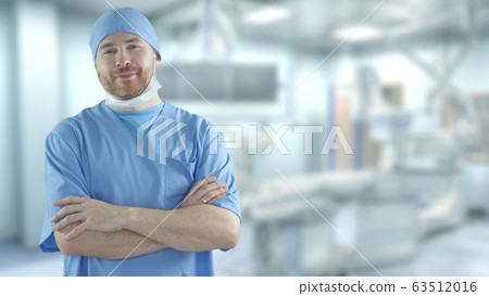 Portrait of a confident surgeon in the operating room 63512016
