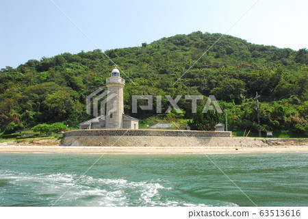 Ogijima Lighthouse from the top of the ship Ogijima Lighthouse from the top of the ship 63513616