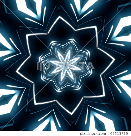 Glowing neon lines creating a tunnel light, modern 63515719