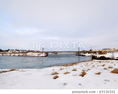 Iceland Selffoss Bridge 63516102