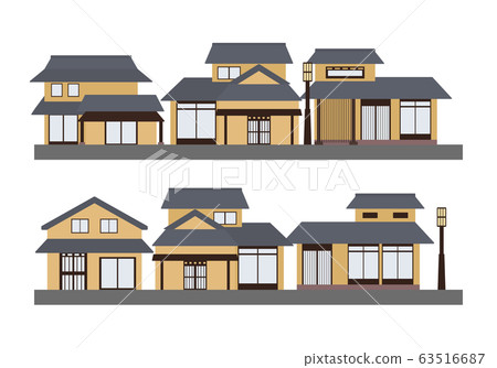 Japanese traditional streets Japanese houses 63516687