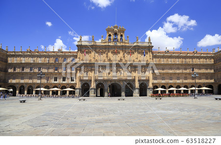 Historic Plaza Mayor in Salamanca on a sunny day, Castilla y Leon, Spain 63518227