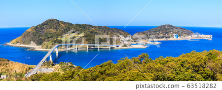 View of Iojima from the Kobayashi Comprehensive Park Observatory Panorama [Nagasaki City, Nagasaki Prefecture] 63518282