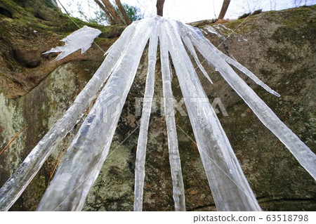 A huge icicle on Mt.Amagi 63518798