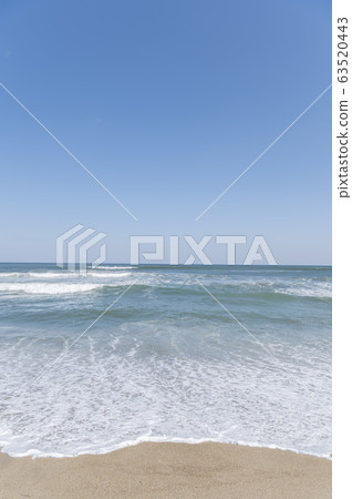 Beach scenery on the beach of Yanagawa Beach, Ibaraki Prefecture 63520443