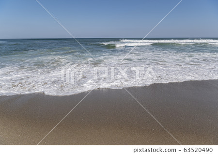 茨城縣柳川海灘的沙灘風光 茨城縣柳川海灘的沙灘風光 63520490
