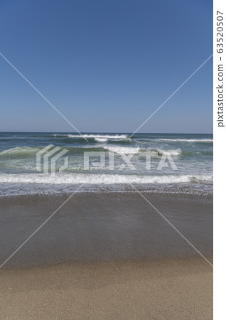 Beach scenery on the beach of Yanagawa Beach, Ibaraki Prefecture Beach scenery on the beach of Yanagawa Beach, Ibaraki Prefecture 63520507