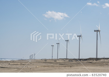 茨城縣廣濱海灘的風力發電風車一覽 63520740