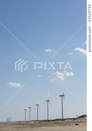 茨城縣廣濱海灘的風力發電風車一覽 茨城縣廣濱海灘的風力發電風車一覽 63520744