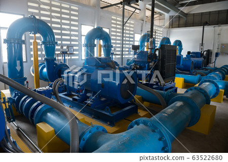 Pump motor in Water Treatment Plant Pump motor in Water Treatment Plant 63522680