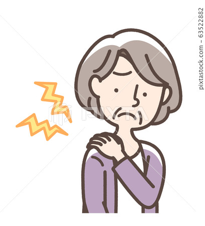 Stiff shoulders, women, granny 63522882