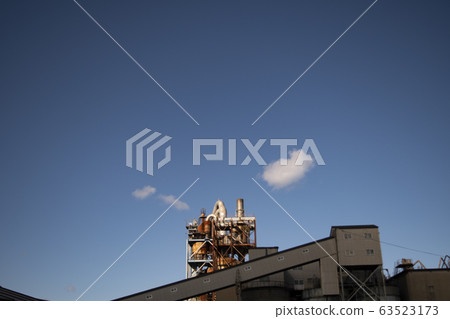 工廠形象工廠水泥工廠晴朗的天氣藍天工業工業關東地區 63523173