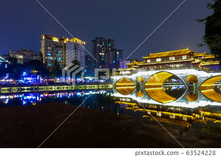 Anshun Corridor Night View (China-Chengdu) 63524228