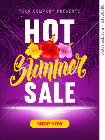 Advertising Banner About Seasonal Summer Sale Advertising Banner About Seasonal Summer Sale 63526080