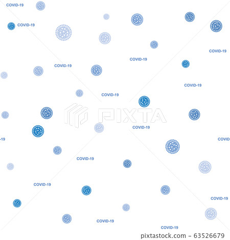 Seamless pattern with coronavirus cell symbol. - Stock Illustration ...