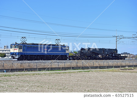 東北本線栗橋東H之宮JR貨運EF65-1081（新鶴見）+志801B2（大山） 63527515