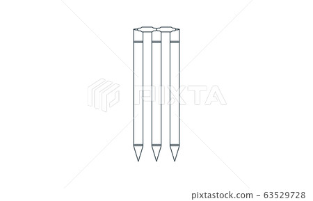 Cricket wicket icon simple style vector image	 63529728
