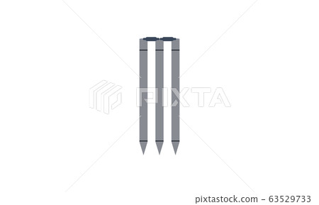 Cricket wicket icon simple style vector image	 63529733