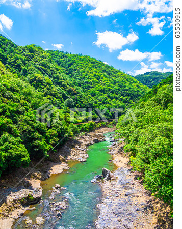Fresh green Hozu Gorge 63530915