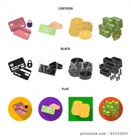 Vector design of payment and loan icon. Collection of payment and financial vector icon for stock. 63531605