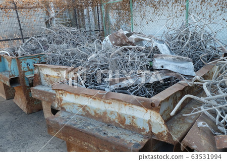 Stacked iron scraps Stacked iron scraps 63531994