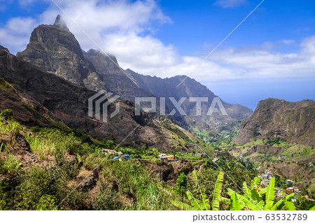Paul Valley landscape in Santo Antao island, Cape Paul Valley landscape in Santo Antao island, Cape 63532789