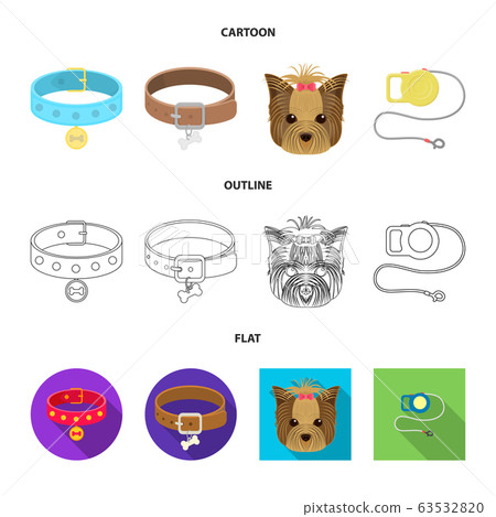 Vector illustration of pet and accessories symbol. Set of pet and shop stock symbol for web. Vector illustration of pet and accessories symbol. Set of pet and shop stock symbol for web. 63532820