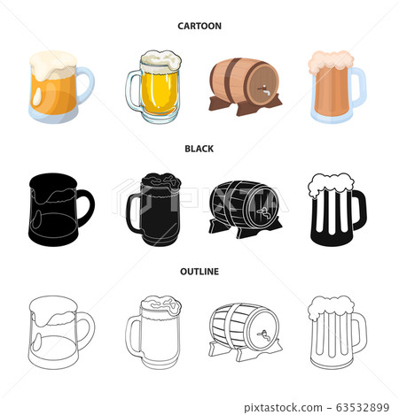 Vector illustration of minimal and pint sign. Set of minimal and craft vector icon for stock. 63532899